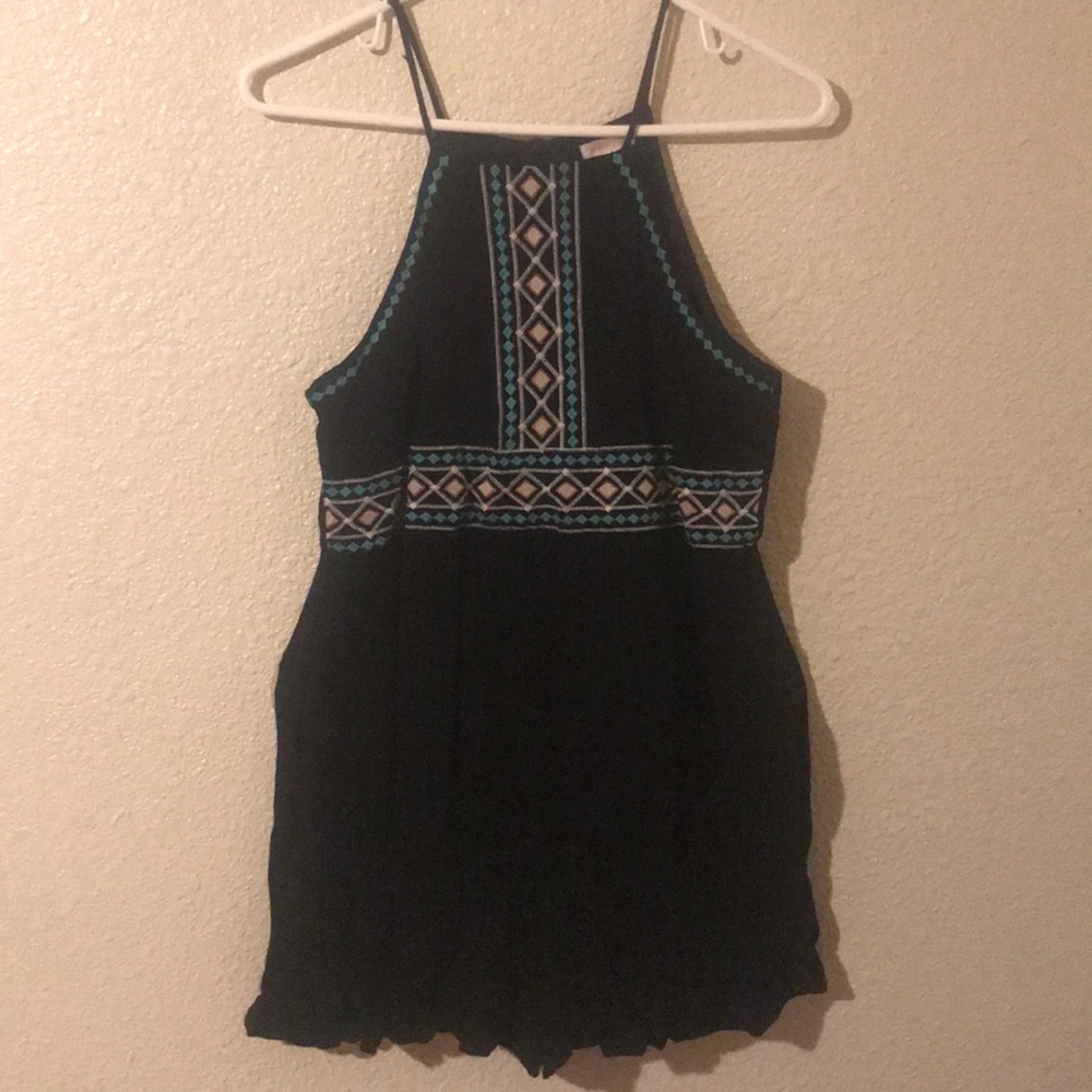 Black aztec romper